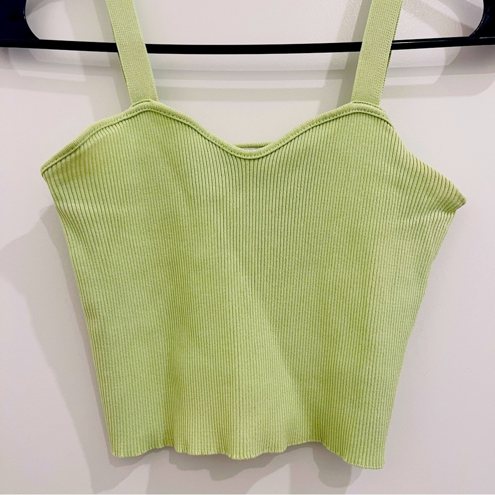 Zara knit crop top Green - Size S